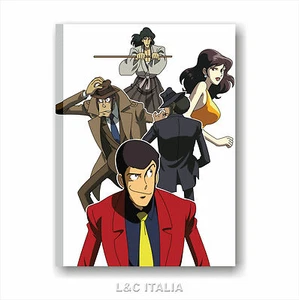 Lupin 1 QUADRO 50x70 STAMPA TELA QUADRI ARREDAMENTO CASA UFFICIO ARSENIO CARTONE - Foto 1 di 1