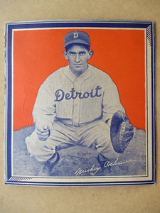 1935 Wheaties MICKEY COCHRANE SERIES 1 CARD/ CEREAL BOX PANEL Detroit Tigers