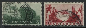 Eritrea 1936 the 2 Airmail high values used  - Picture 1 of 1