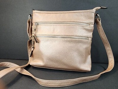 George Cremallera Bandolera Cartera Bolso de Mano Oro Rosa Cierre con Cremallera Foto 1 de 4