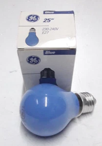 General Electric Bulb 25w E27 240v Bulb Lamp Light Blue Nos Boxed - Picture 1 of 3