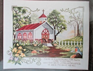Spring Sunday - Magazine cross stitch pattern - Church Lord Crucified Died - Picture 1 of 1