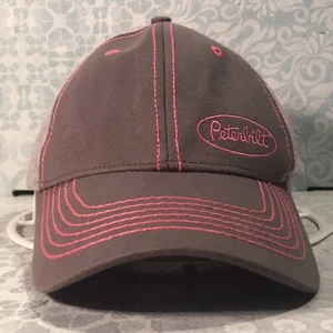 Peterbilt Motors Trucks Damen rosa/grau rosa Nähte Trikotkappe/Mütze neu mit Etikett - Bild 1 von 9