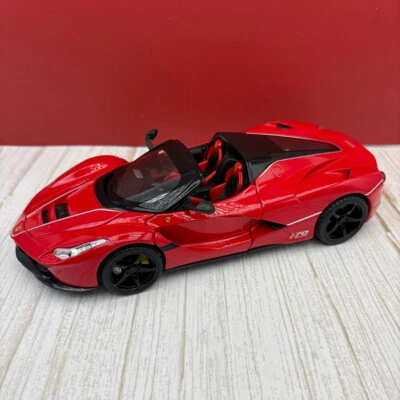 2024 Ferrari Rafa Convertible 1:22 Diecast Model - Red - Image 1 of 4