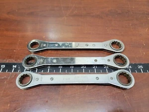 ARMSTRONG 12 Point Ratchet Wrench 27-602 - 3/4" & 7/8" - USA Made, 3pk - Picture 1 of 6
