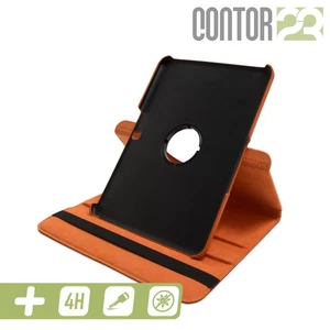 360° Schutzhülle, Tasche, matte Folie in ORANGE für 10.1" Samsung Galaxy Tab 4 - Bild 1 von 7