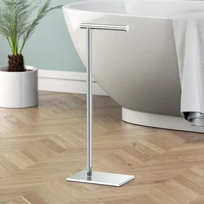 Gatco Moderno Base Cuadrada Soporte para Pañuelos Inodoro, 21.25" Cromo 1431C Foto 1 de 3