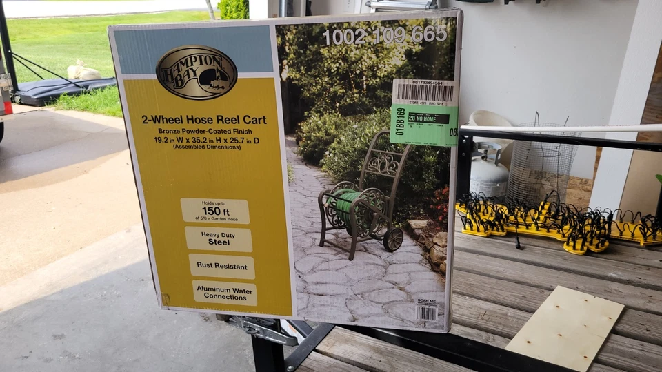Carro de carrete de manguera Hampton Bay MDHC150HB 16 pulgadas 2 ruedas Foto 1 de 3