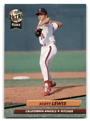 Scott Lewis 1992 Ultra Baseball #328 California Angels - Image 1 of 2