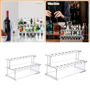 Wine Bottle Stopper Display Stand Display Stairs Clear Collections Storage Rack - Picture 1 of 15