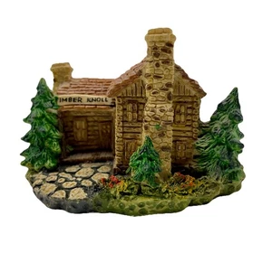 Miniaturas de colección Departamento 56 Nueva Inglaterra Timber Knoll cabaña de troncos pueblo de Navidad - Imagen 1 de 7