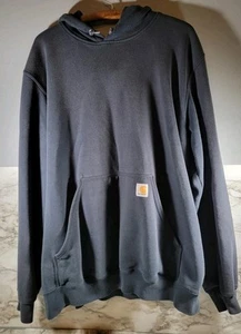 Carhartt Blue Hoodie Mens XL Signature Sleeve Original Fit - Picture 1 of 4