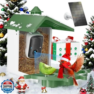 2K Smart Bird Feeder with Camera AI Bird Recognition, Outdoor Sol - Picture 1 of 5