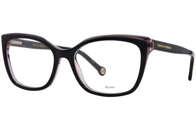 Carolina Herrera HER-0252 807 Eyeglasses Women's Black Full Rim Cat Eye 53mm - Image 1 of 4