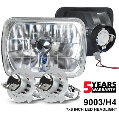 For Ford Super Duty Truck F550 F600 F650 F700 F750 7X6" 5x7" LED Headlight Hi/Lo - Image 1 of 4