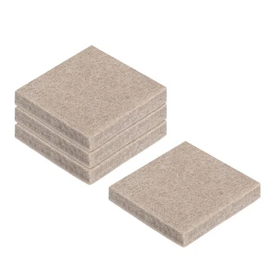 Self Adhesive Square Furniture Felt Pads 1.1 Inch x 1.1 Inch Beige 40pcs Foto 1 de 4