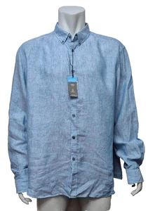 Camisa de vacaciones MARKS & SPENCER azul manga larga para hombre talla 2XL precio de venta sugerido por el fabricante 22,99 GBP - Imagen 1 de 2