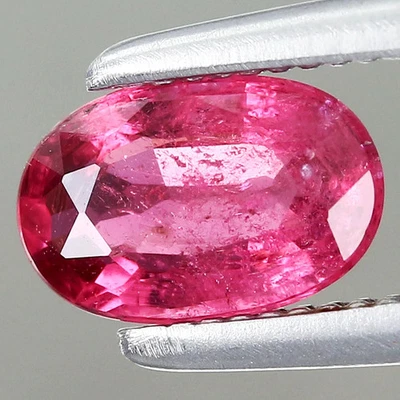 0.49ct 6.3x4.1mm Oval Natural Purplish Pink Tourmaline Gemstone Mozambique, Afri - Image 1 of 4