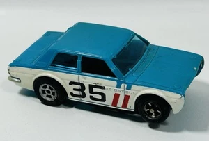 Aurora AFX BRE Datsun 510 #35 HO Slotcar blau & weiß Trans Am Spielzeug Rennwagen - Bild 1 von 5