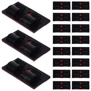 25 Pcs Avvolgitore Autoadesivo Ufficio Clip Organizer Per Fili Fermacavo - Photo 1/12
