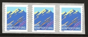 US Scott #2904A, Coil of 3 1996 Mountain 5c FVF MNH - Picture 1 of 1
