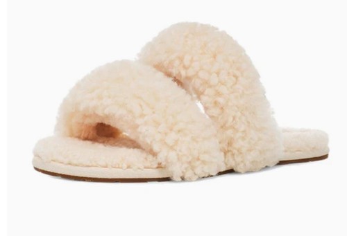 UGG Maxi Ciabatte Ricce Scuffetta 'Cozy Minimalist Beige' Fuzzy Slides 8 Otto