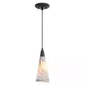 Vaxcel Milano 4.25" Mini Pendant, Marble Swirl Matte Black - P0409 - Picture 1 of 1