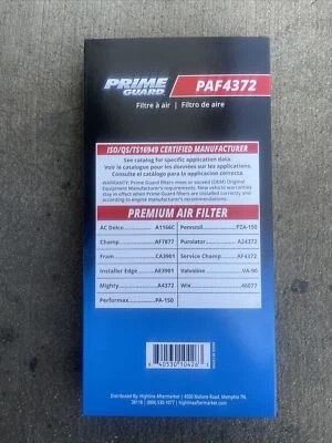 Filtro de aire del motor AF4372 CA3901 para Dodge Durango Dakota y Jeep Cherokee Foto 1 de 4