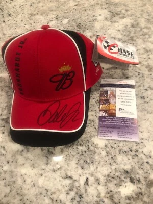 BUDWEISER DALE EARNHARDT JR SIGNED AUTOGRAPHED CAP NEW HAT JSA COA NASCAR - Image 1 of 4