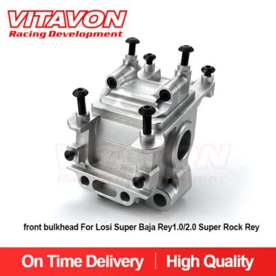 Vitavon Alu CNC Front Bulkhead For Super Baja Rey1.0/2.0 Super Rock Rey 1:6 - Image 1 of 4