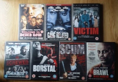 Joblot Prison / Gangs Related Dvd's x7 Movies Fabulous Condition ( See Photos ) - Image 1 of 4