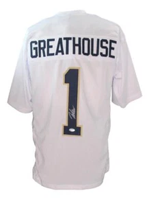 Jaden Greathouse Signed/Auto Custom Football Jersey Notre Dame PSA/DNA 195353 - Picture 1 of 5