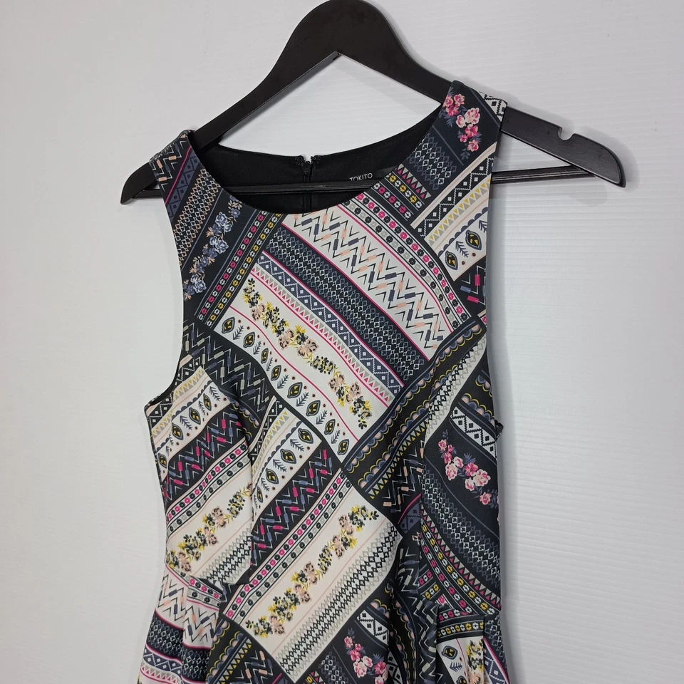 Tokito Round Neck Fit & Flare Dress Size 10  - image 1 of 4
