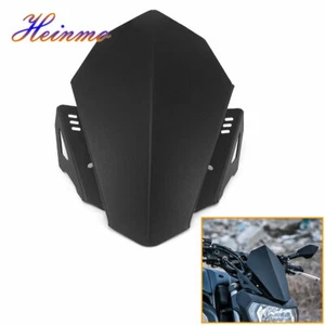 Aluminum Motorcycle Windshield Compatible With Yamaha MT-07 FZ-07 2018-2020 - Picture 1 of 6