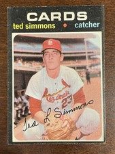 Ted Simmons 1971 Topps Rookie Card #117 - St. Louis Cardinals 