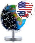 Globos terráqueos con soporte, mapa de constelaciones y LED integrado, US NUEVO