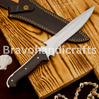 Custom Handmade Carbon Steel Jack Krauser Hunting Bowie Gut Hook Survival  Knife