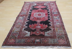 Persain Oriental Carpet Rug Runner Hand Made Wool Vintage 7ft 1" x 4ft Superb - Picture 1 of 18