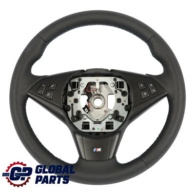 BMW E60 E61 E63 E64 Lenkrad NEU Schwarz Leder M-Sport Dreifarbig  - Bild 1 von 4