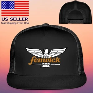 Fenwick Fishing Adjustable Black Trucker Hat Cap Adult Size - Picture 1 of 2