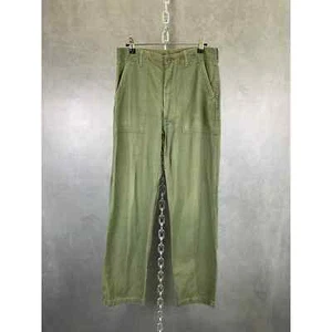 Vintage Military OG-107 Fatigue Pants cotton sateen vietnam 29x29.5 - Picture 1 of 11