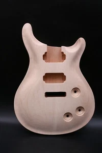 Neu Gitarrenkörper Mahagoni Ahornkappe Zum Selbermachen E-Gitarre Körper Gitarrenteile - Bild 1 von 5