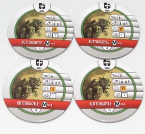 4 x KUTTURGOYLE H003 Bystander Tokens Mage Knight: Resurrection Heroclix - Picture 1 of 2