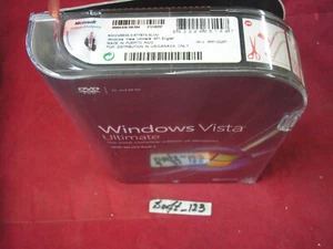 Microsoft Windows Vista Ultimate Full w/SP1 32 Bit & 64 Bit DVD =NEW SEALED BOX= - Picture 1 of 7