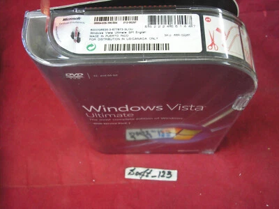 Microsoft Windows Vista Ultimate Full w/SP1 32 Bit & 64 Bit DVD =NEW SEALED BOX= - Image 1 of 4
