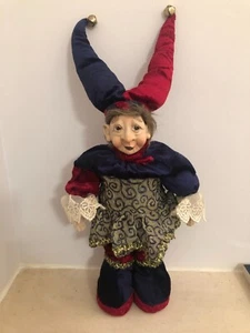 Vintage Kings Court people Jester or Mardi Gras figure Wind up Toy Rare - Picture 1 of 11