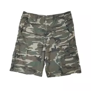 Bugle Boy camo cargo shorts men's 40 x 10 ripstop outdoor urban flawed - Picture 1 of 15