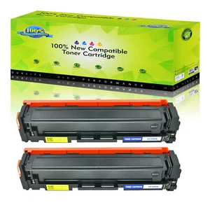 2PK CF400A Black Toner Cartridge for HP Laserjet M252dw M277dw M252dn Printer - Picture 1 of 5