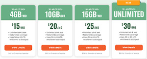 Unlimited talk, text & 4GB data for Only $15/mo PLUS $15 FREE - Cheap Plan