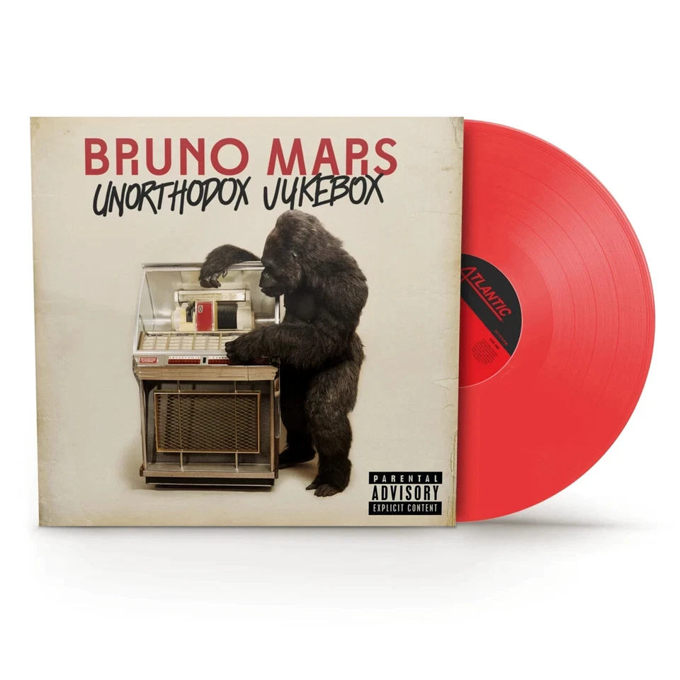 BRUNO MARS UNORTHODOX JUKEBOX LP  NEON CORAL VINYL MINT - Image 1 of 1